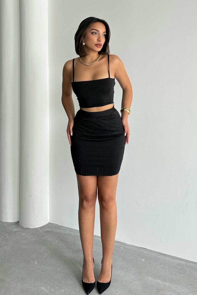 Stone Skirt - Black - Producer: Topshow - Wholesale Women Clothes - TheBS Women