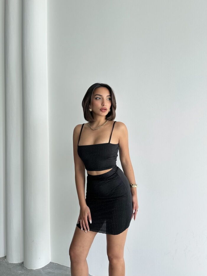 Stone Skirt - Black - Producer: Topshow - Wholesale Women Clothes - TheBS Women