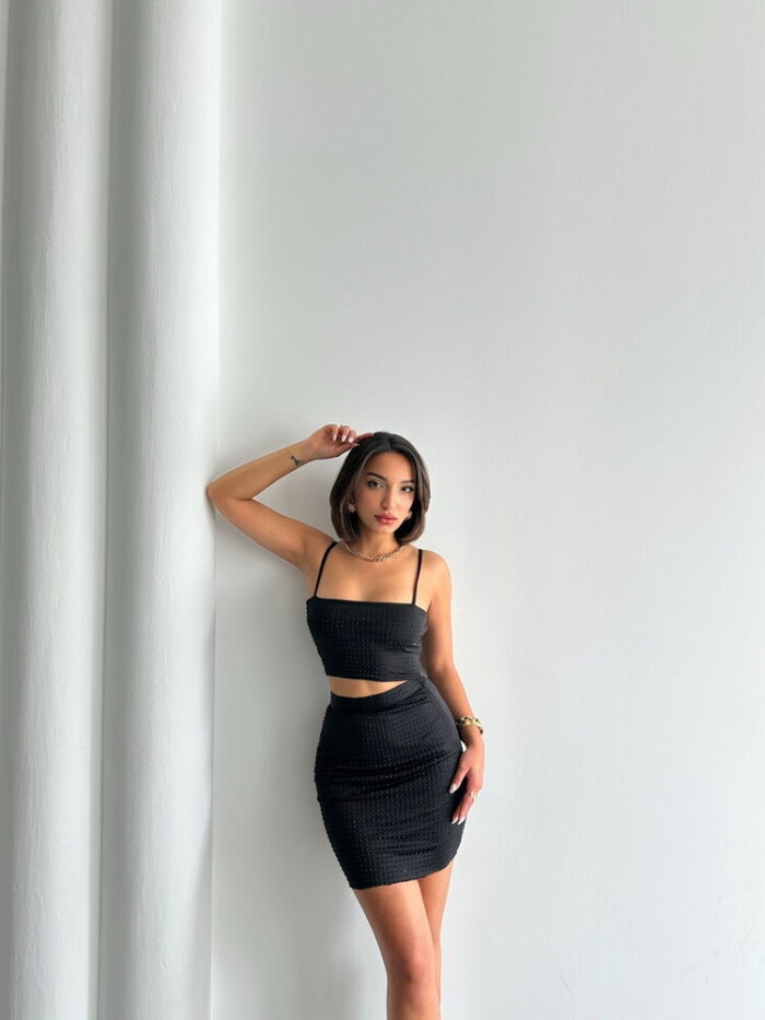 Stone Bustier - Black - Producer: Topshow - Wholesale Women Clothes - TheBS Women