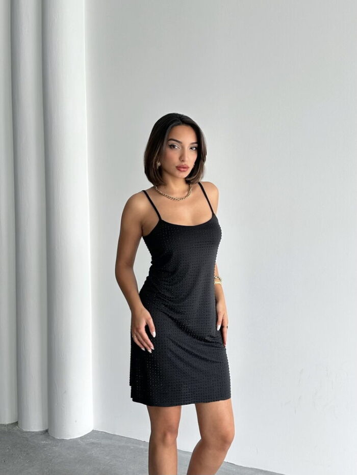 Stone Hanger Dress - Black - Producer: Topshow - Wholesale Women Clothes - TheBS Women
