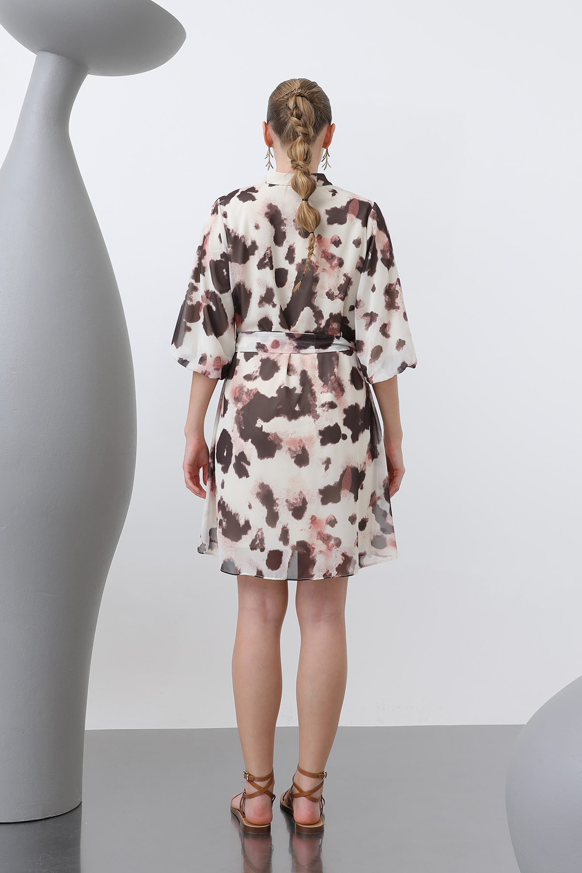 Patterned Short Dress – Multicolor – Brand: SOUL – Women & Kids, Baby Clothes Wholesale – TheBS Women