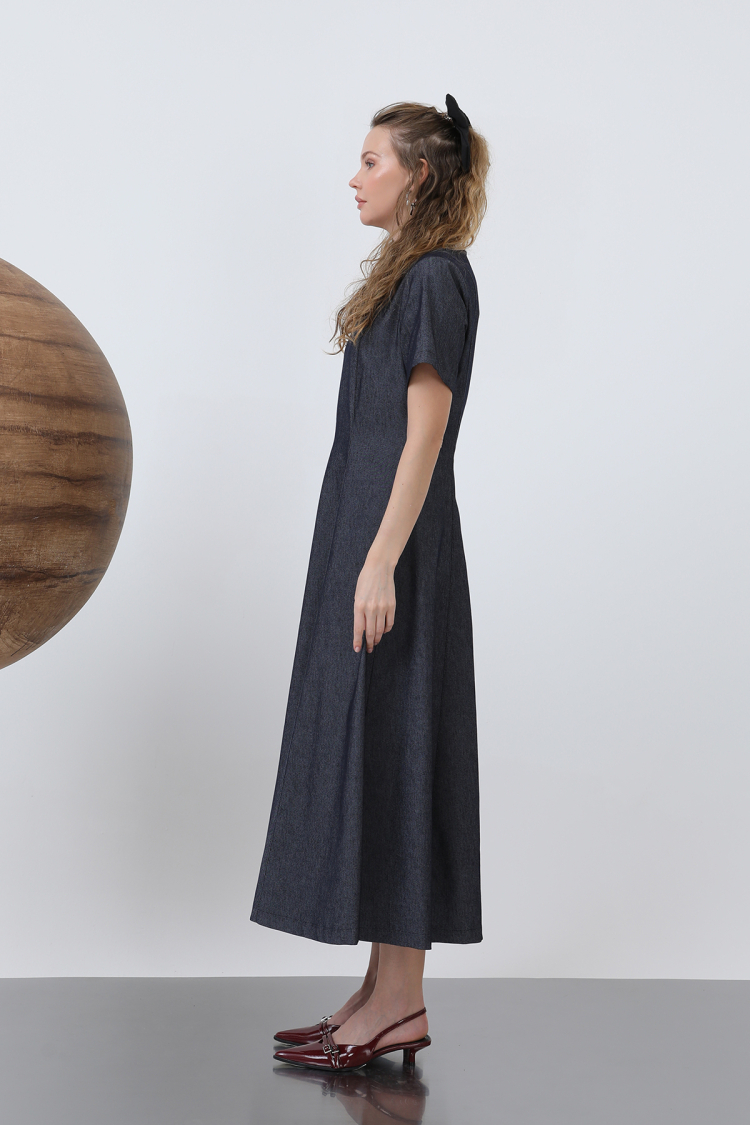 Women's Denim Open Midi Dress - Brand: SOUL - Women & Kids, Baby Clothes Wholesale - TheBS Women