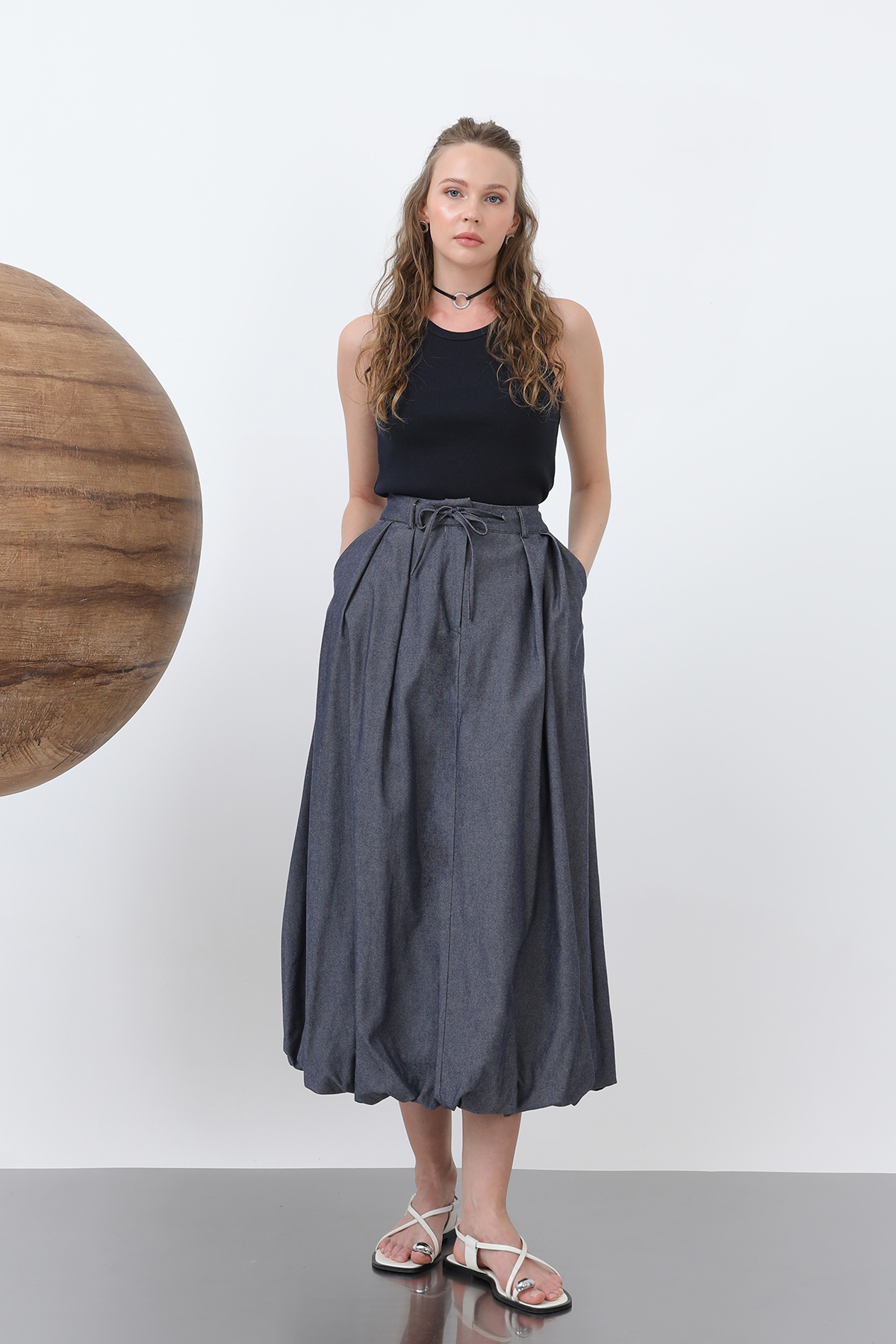 Denim Balloon Skirt - Brand: SOUL - Women & Kids, Baby Clothes Wholesale - TheBS Women