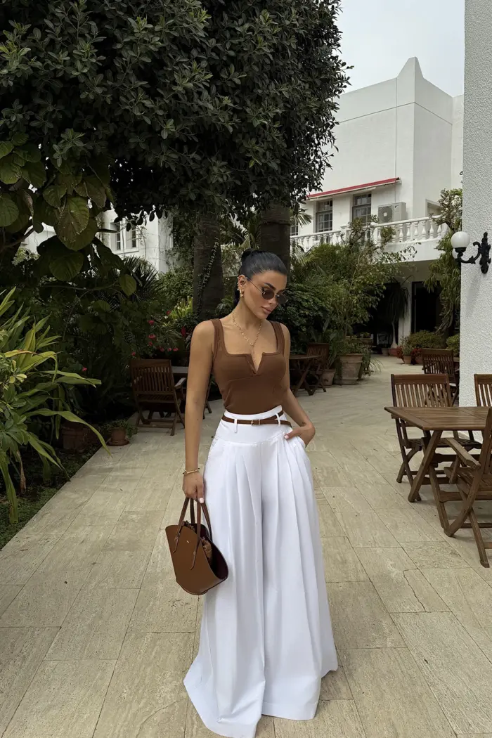 White Marjoram Pants - Producer: EYYO ATELIER - Wholesale Women Clothes - TheBS Women