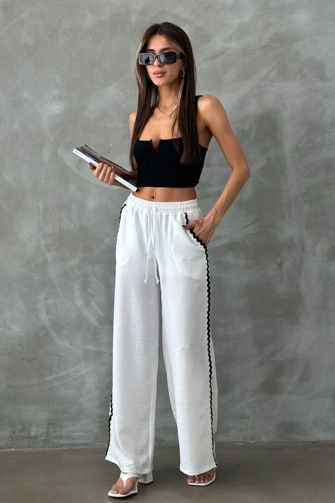 Waterstone Detailed Trousers - Producer: Topshow - Wholesale Women Clothes - TheBS Women
