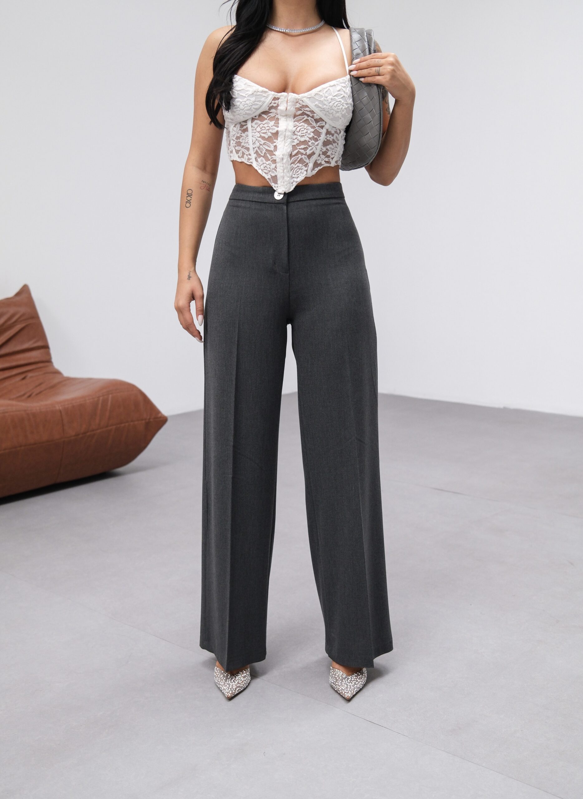 230 Gr Poly Viscose Lycra Metal Button Palazzo Pants – Brand: Ouz Fashion – Women & Kids, Baby Clothes Wholesale – TheBS Women