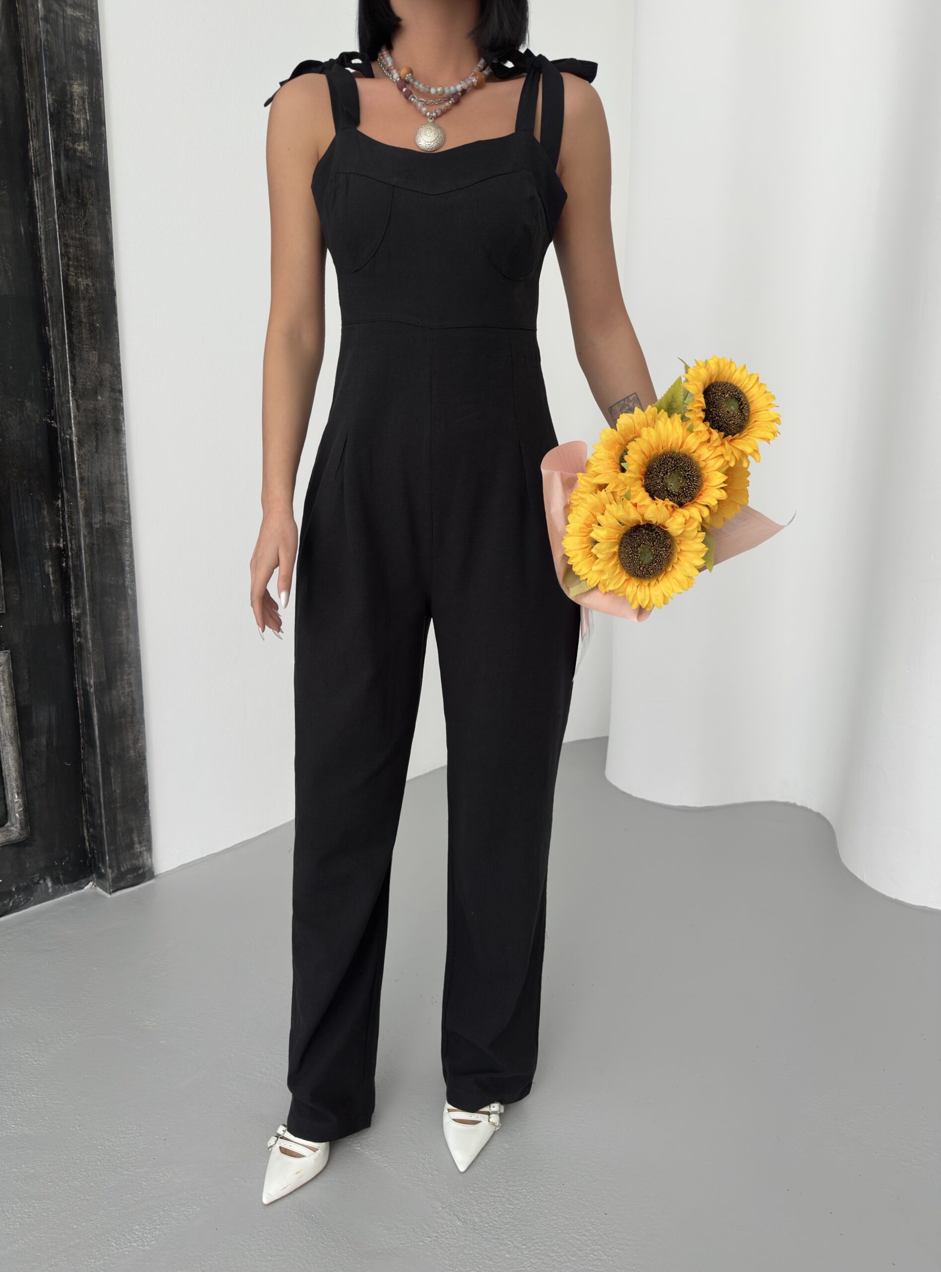 Linen Jumpsuit - Brand: My Fashion - Women & Kids, Baby Clothes Wholesale - TheBS Women