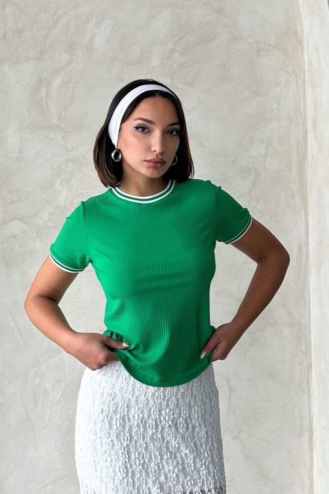 EmeraldCrew Neck Wholesale T-Shirt - Producer: Topshow - Wholesale Women Clothes - TheBS Women