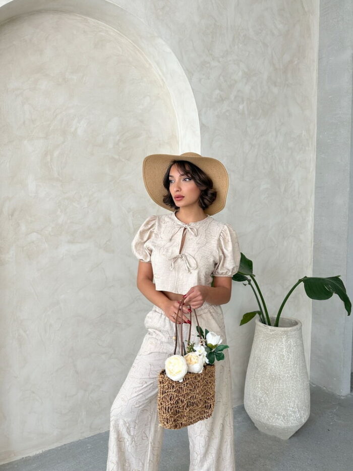 Embroidered Front Tie Blouse - Producer: Topshow - Wholesale Women Clothes - TheBS Women