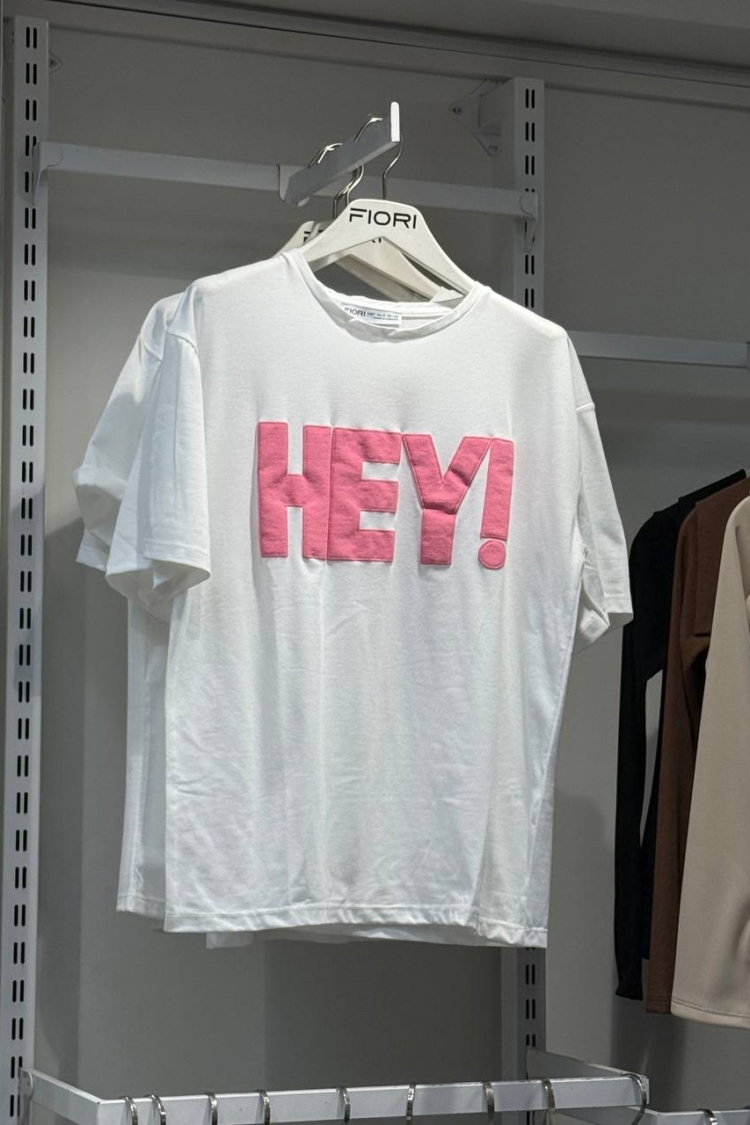 Letter Printed Tshirt - Producer: Fiori - Wholesale Women Clothes - TheBS Women