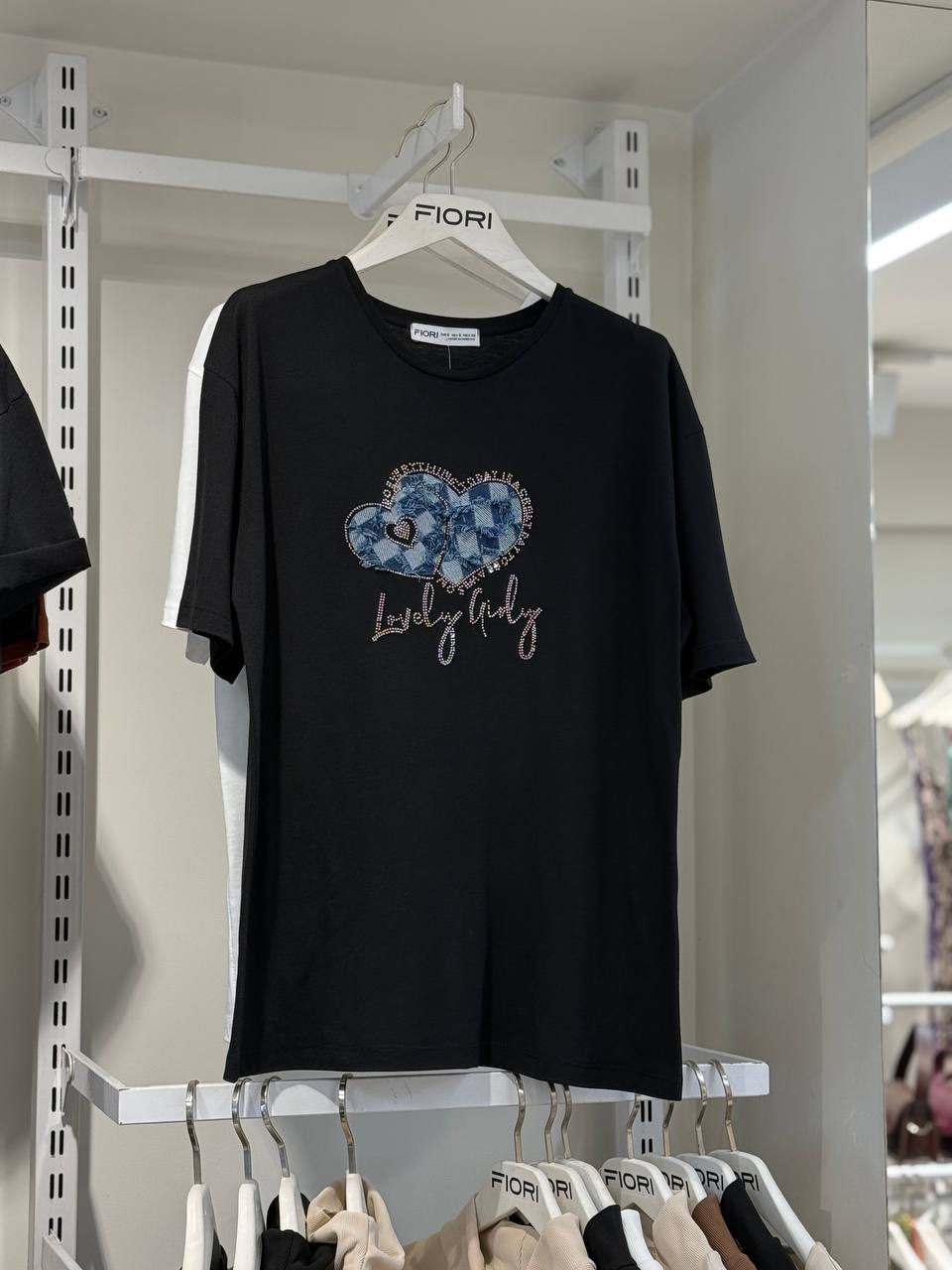 Heart Printed Tshirt - Brand: Fiori - Women & Kids, Baby Clothes Wholesale - TheBS Women