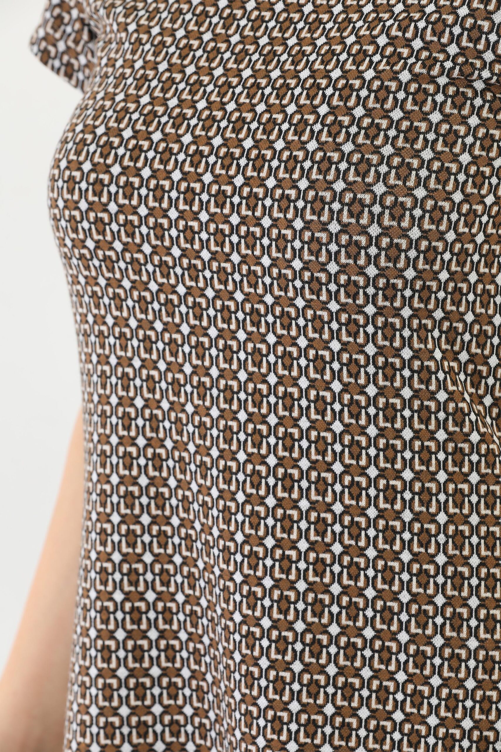 Edelle Light Brown Jacquard Turtleneck Mini Dress – Brand: EDELLE – Women & Kids, Baby Clothes Wholesale – TheBS Women