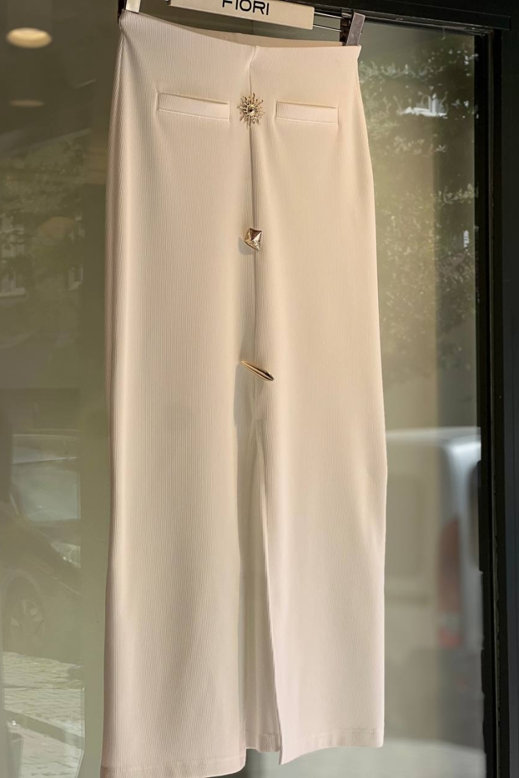Buckle Detailed Skirt - Producer: Fiori - Wholesale Women Clothes - TheBS Women