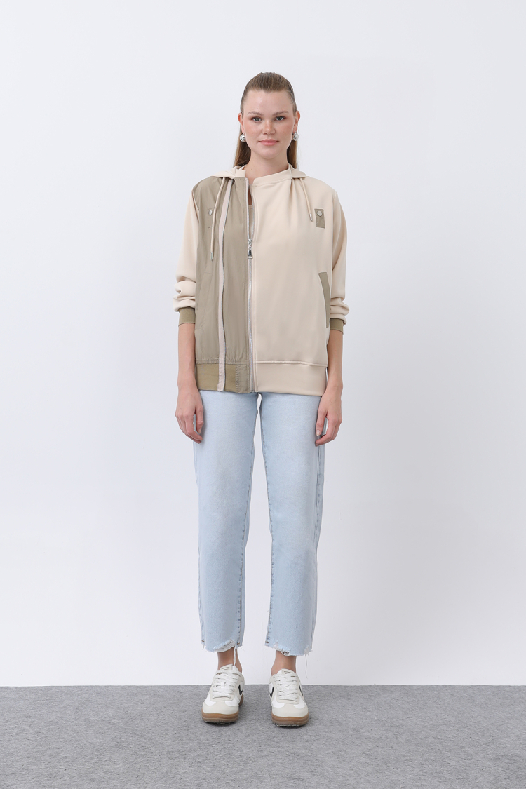 Zipper Detailed Jacket - Multicolor - Brand: SOUL - Women & Kids, Baby Clothes Wholesale - TheBS Women