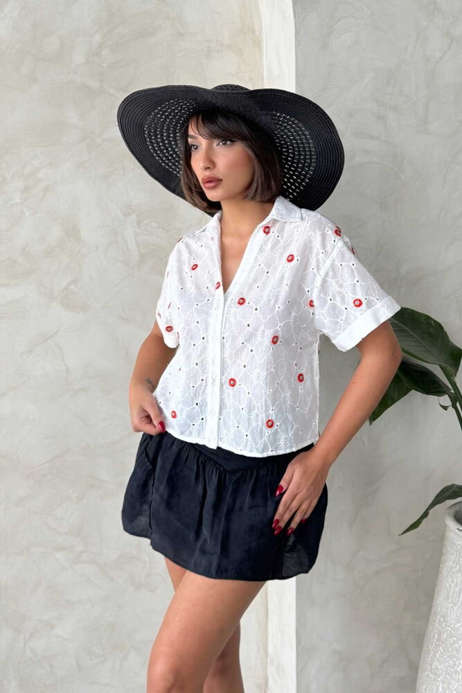 Embroidered Embroidered Shirt -Dsn1 - Producer: Topshow - Wholesale Women Clothes - TheBS Women