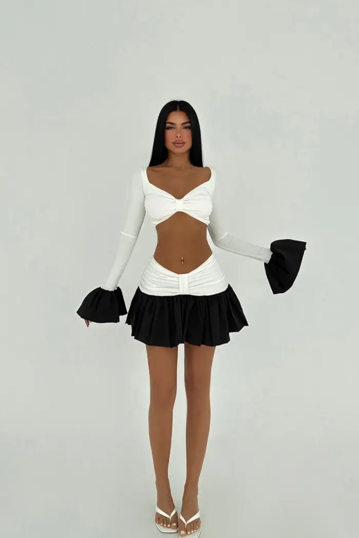 Two-Tone Skirt Suit - Producer: EYYO ATELIER - Wholesale Women Clothes - TheBS Women