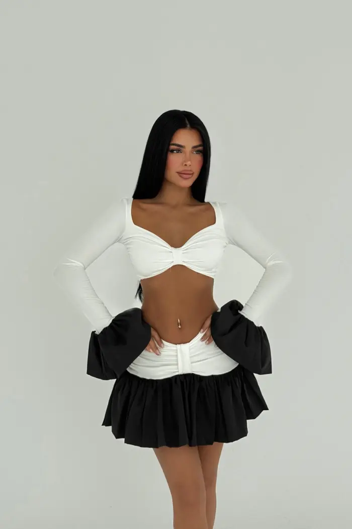 Two-Tone Skirt Suit - Producer: EYYO ATELIER - Wholesale Women Clothes - TheBS Women