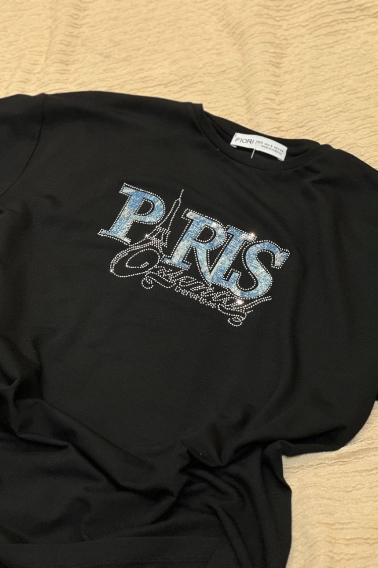Letter Printed Tshirt - Producer: Fiori - Wholesale Women Clothes - TheBS Women