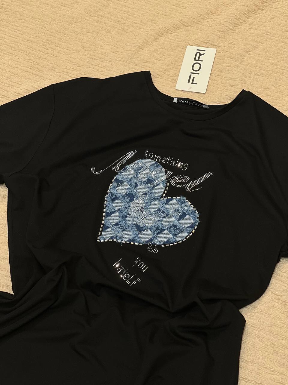 Heart Printed Tshirt - Brand: Fiori - Women & Kids, Baby Clothes Wholesale - TheBS Women