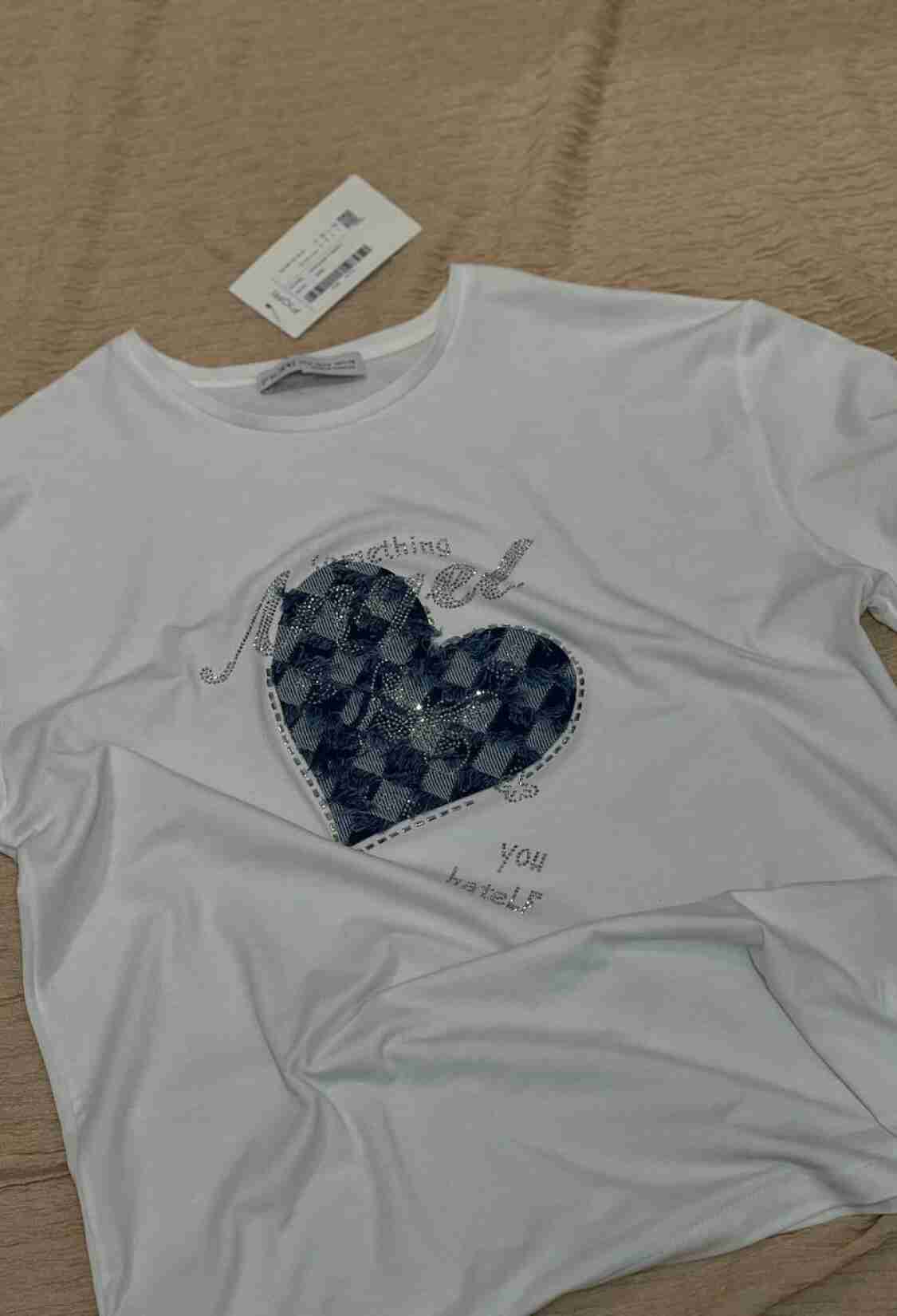 Heart Printed Tshirt - Brand: Fiori - Women & Kids, Baby Clothes Wholesale - TheBS Women
