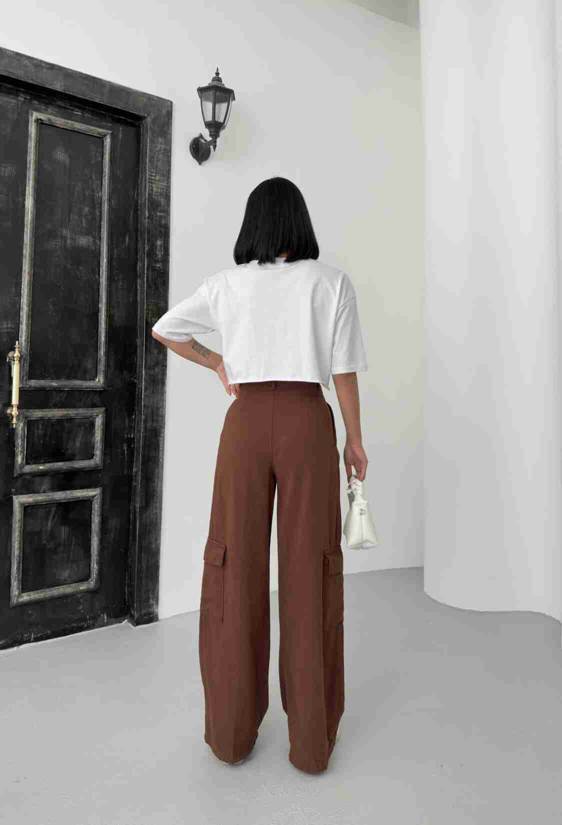 Cargo Pocket Gabardine Pants - Brand: My Fashion - Women & Kids, Baby Clothes Wholesale - TheBS Women