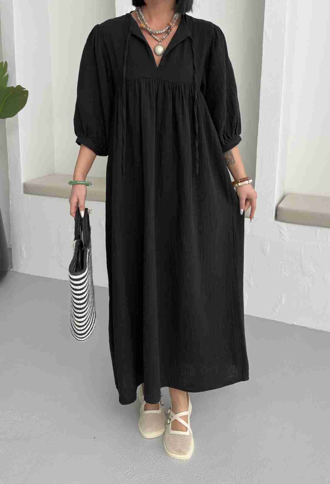 Mueslin Half Sleeve Dress - Brand: My Fashion - Women & Kids, Baby Clothes Wholesale - TheBS Women