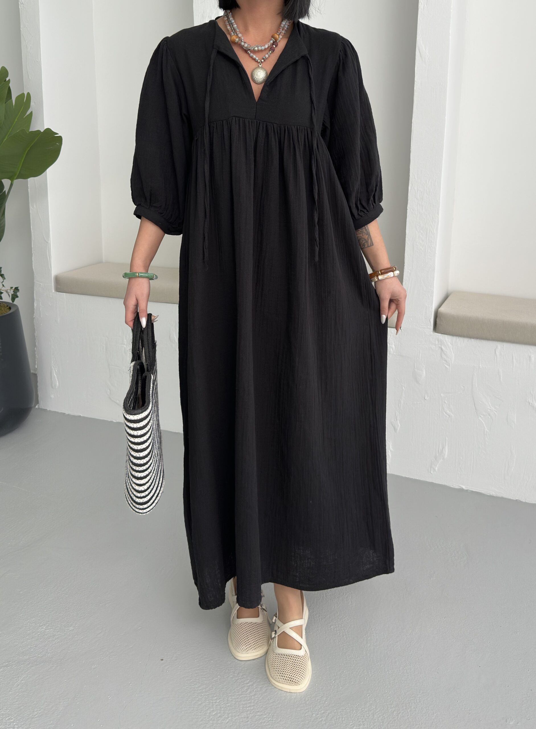 Mueslin Half Sleeve Dress - Brand: My Fashion - Women & Kids, Baby Clothes Wholesale - TheBS Women
