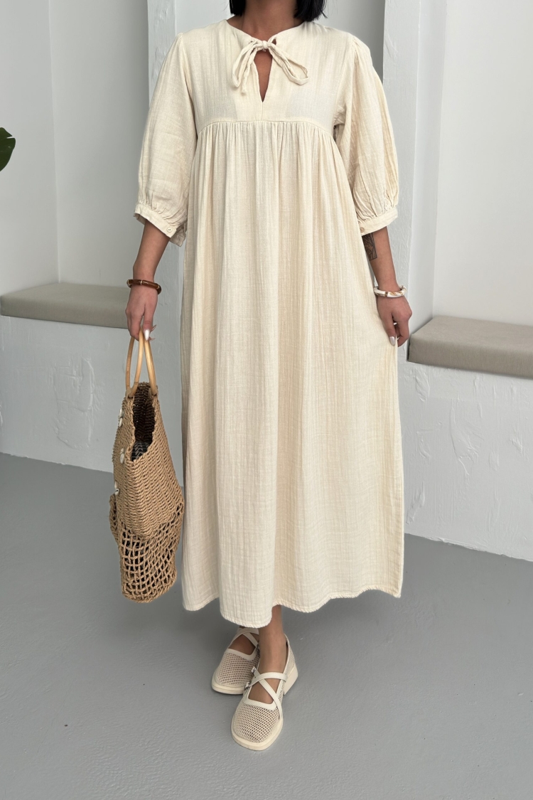 Mueslin Half Sleeve Dress - Brand: My Fashion - Women & Kids, Baby Clothes Wholesale - TheBS Women