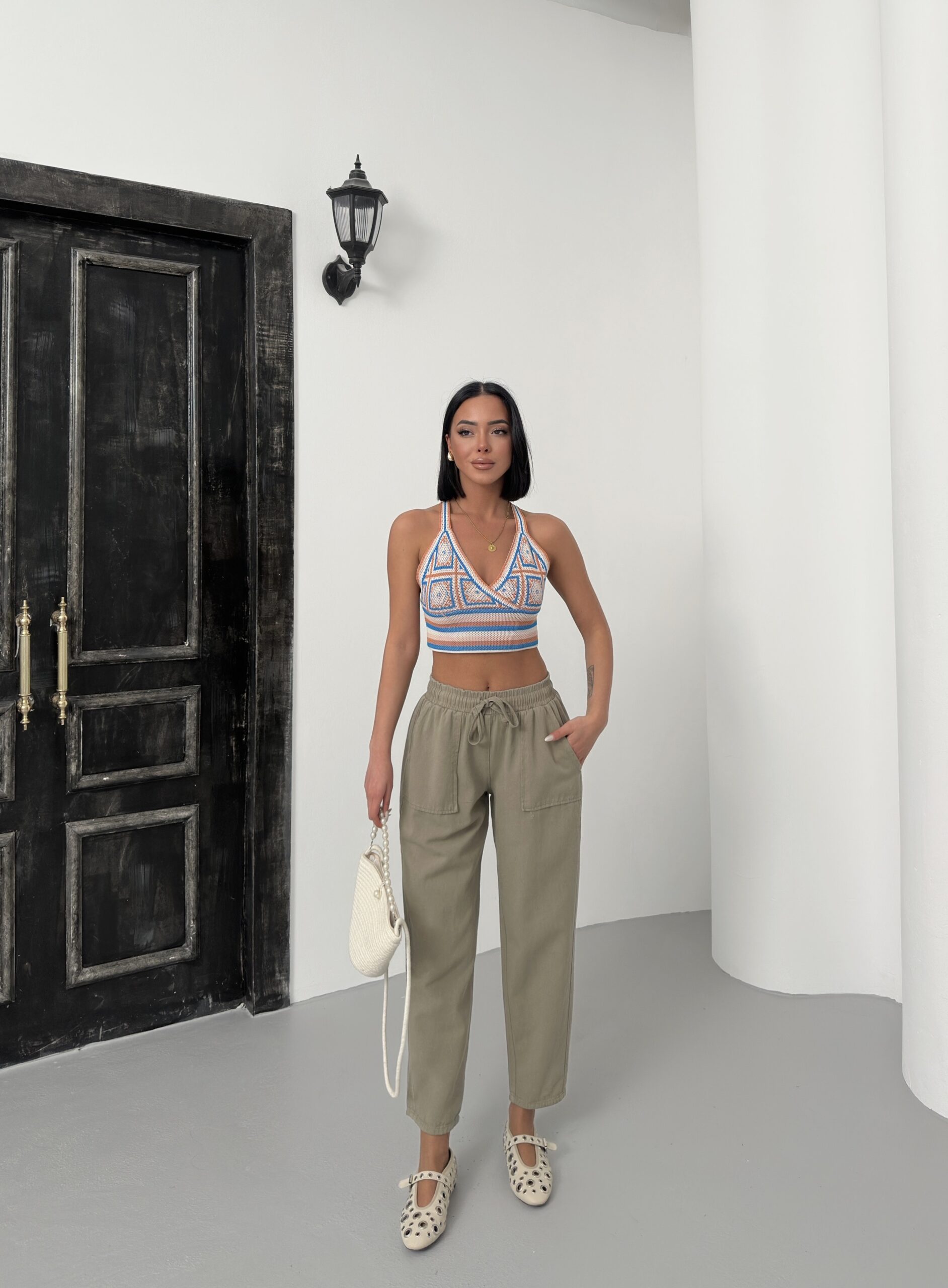 Pocketed Gabardine Pants - Brand: My Fashion - Women & Kids, Baby Clothes Wholesale - TheBS Women