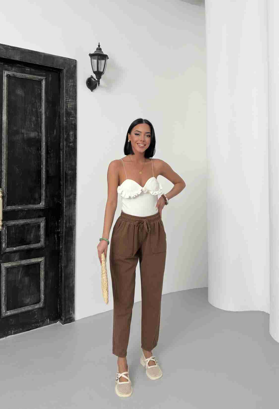 Pocketed Gabardine Pants - Brand: My Fashion - Women & Kids, Baby Clothes Wholesale - TheBS Women