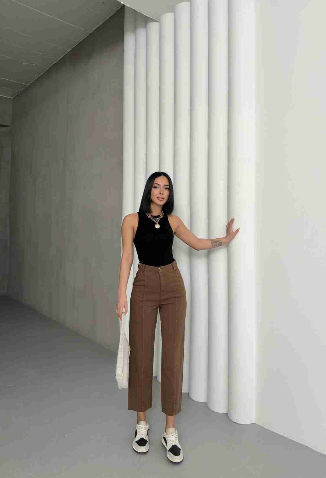 Detailed Gabardine Pants - Brand: My Fashion - Women & Kids, Baby Clothes Wholesale - TheBS Women