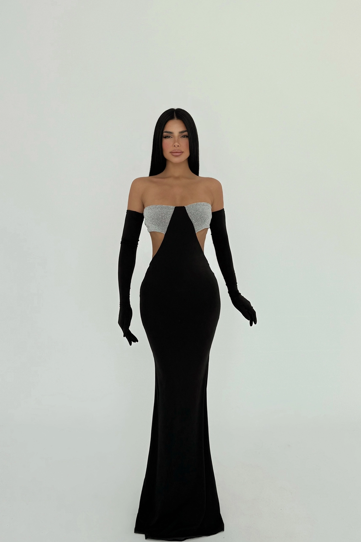 Elvera Glitter Detail Dress - Producer: EYYO ATELIER - Wholesale Women Clothes - TheBS Women
