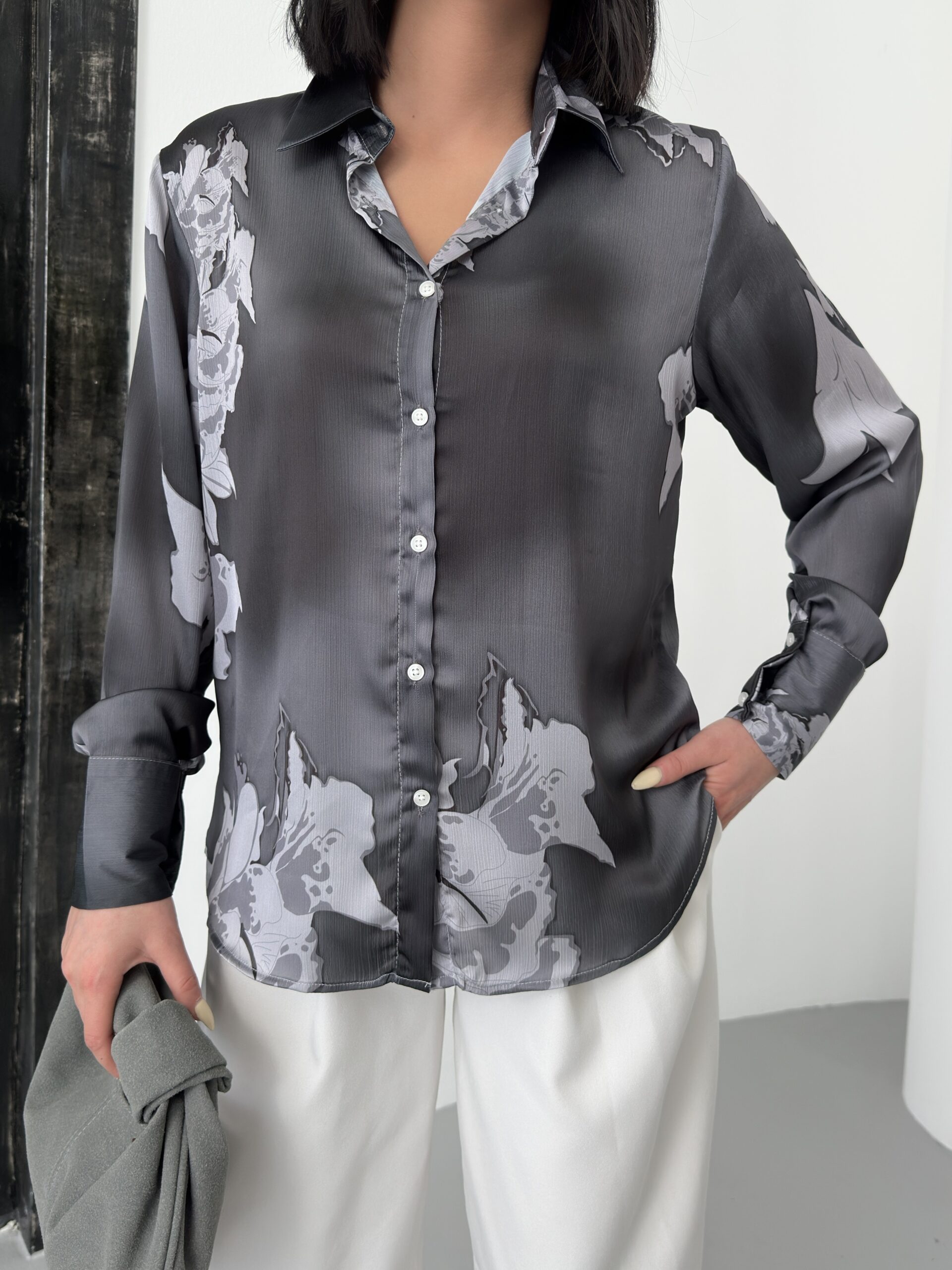 Rose Pattern Shirt With Buds – Brand: My Fashion – Women & Kids, Baby Clothes Wholesale – TheBS Women