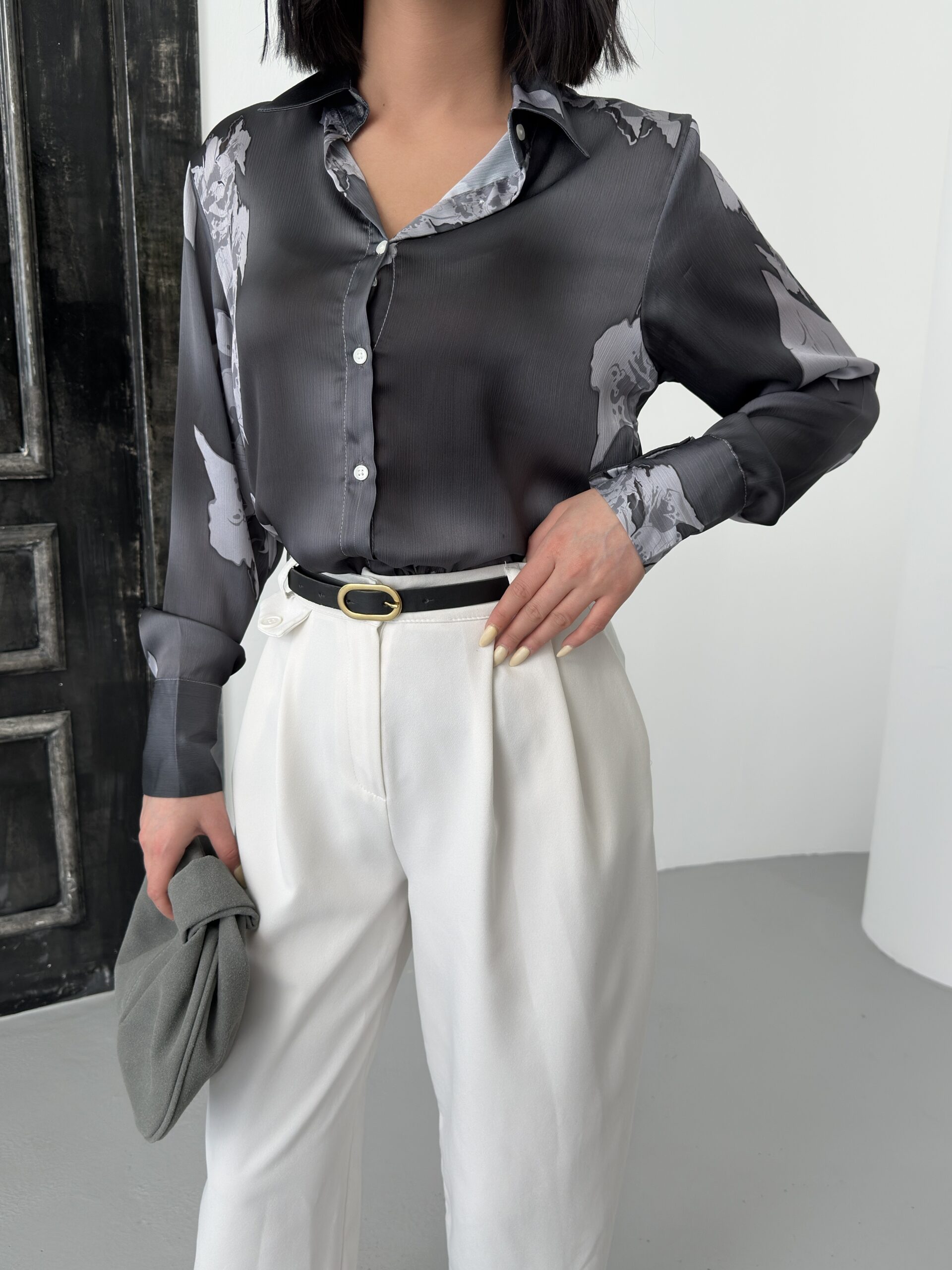 Rose Pattern Shirt With Buds – Brand: My Fashion – Women & Kids, Baby Clothes Wholesale – TheBS Women