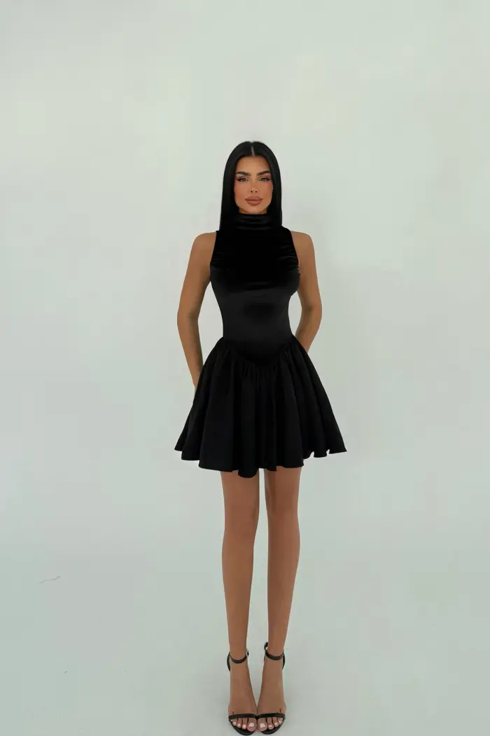 Velvet Mini Dress - Producer: EYYO ATELIER - Wholesale Women Clothes - TheBS Women