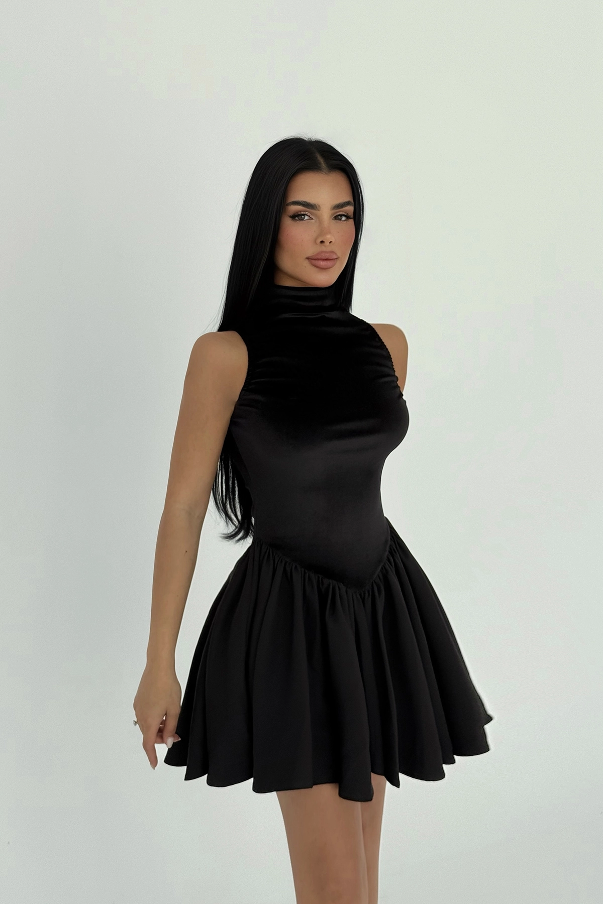 Velvet Mini Dress - Producer: EYYO ATELIER - Wholesale Women Clothes - TheBS Women