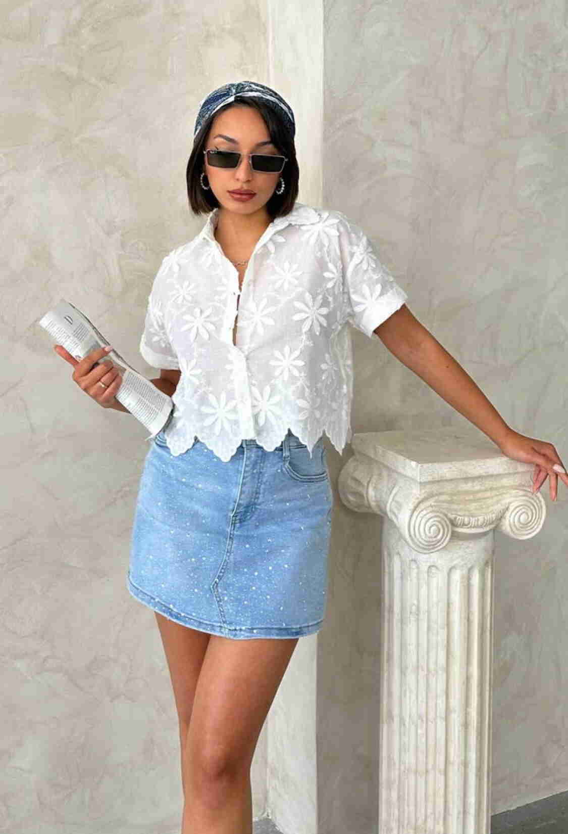 Embroidered Shirt - Brand: Topshow - Women & Kids, Baby Clothes Wholesale - TheBS Women