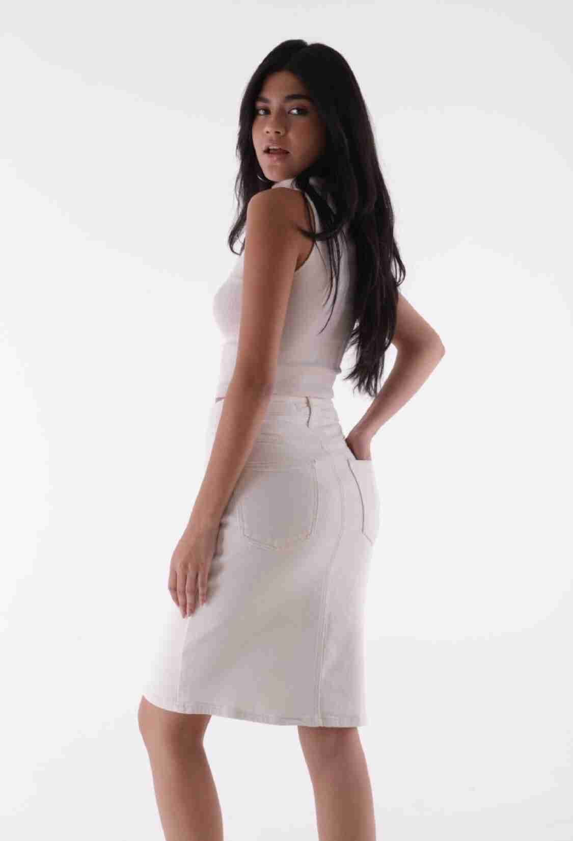 Medium Denim Skirt - Brand: XLove - Women & Kids, Baby Clothes Wholesale - TheBS Women