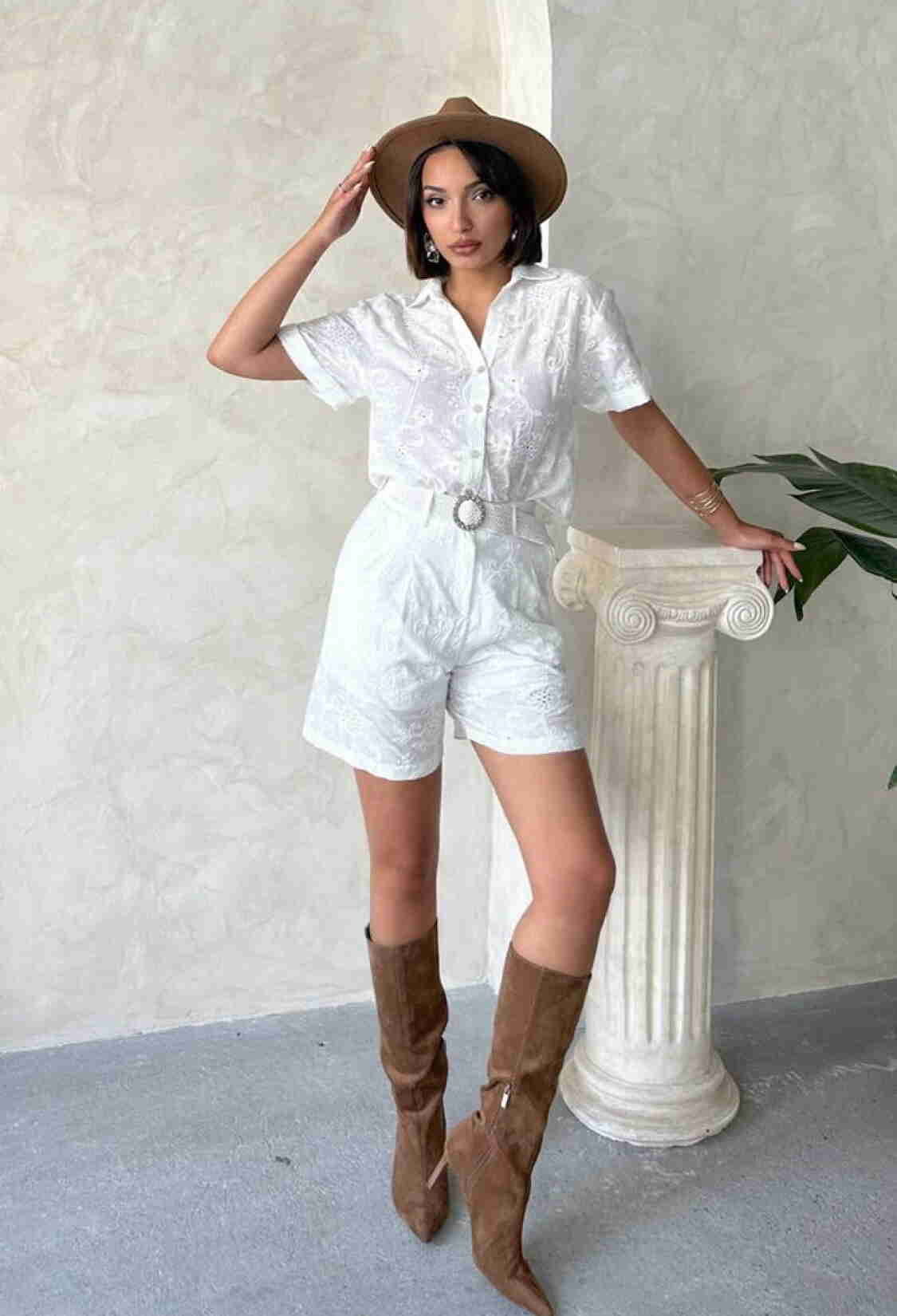 Embroidered Voile Shorts - Brand: Topshow - Women & Kids, Baby Clothes Wholesale - TheBS Women