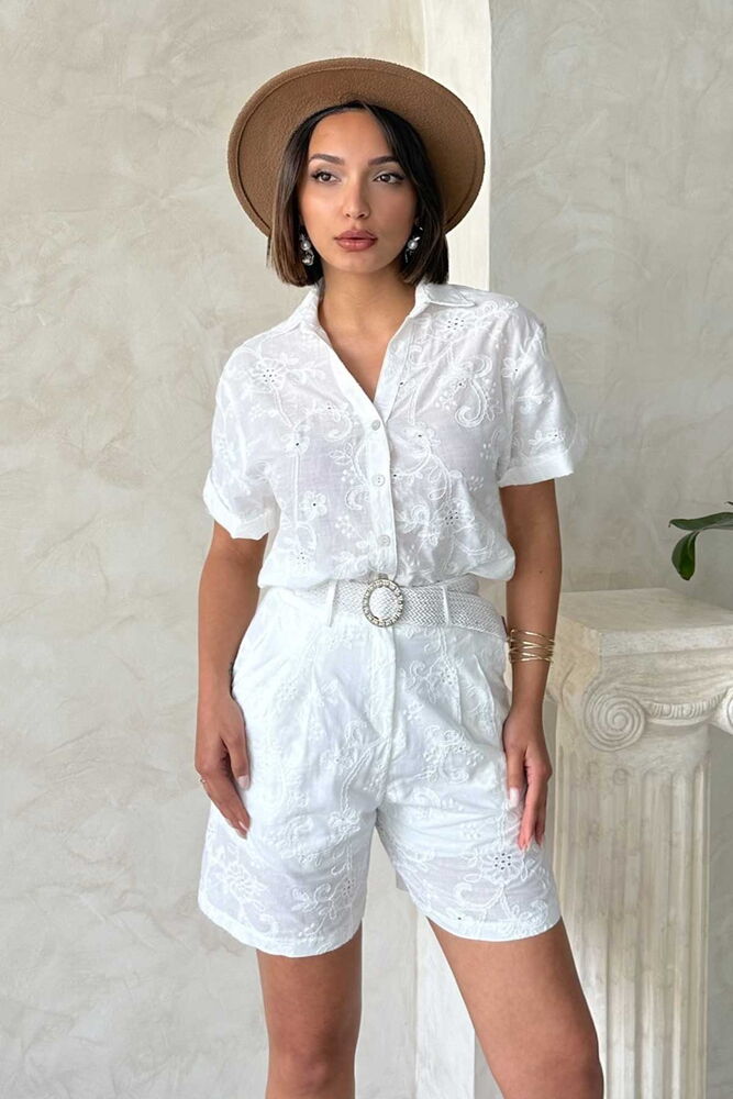 Embroidered Voile Shirt - Producer: Topshow - Wholesale Women Clothes - TheBS Women