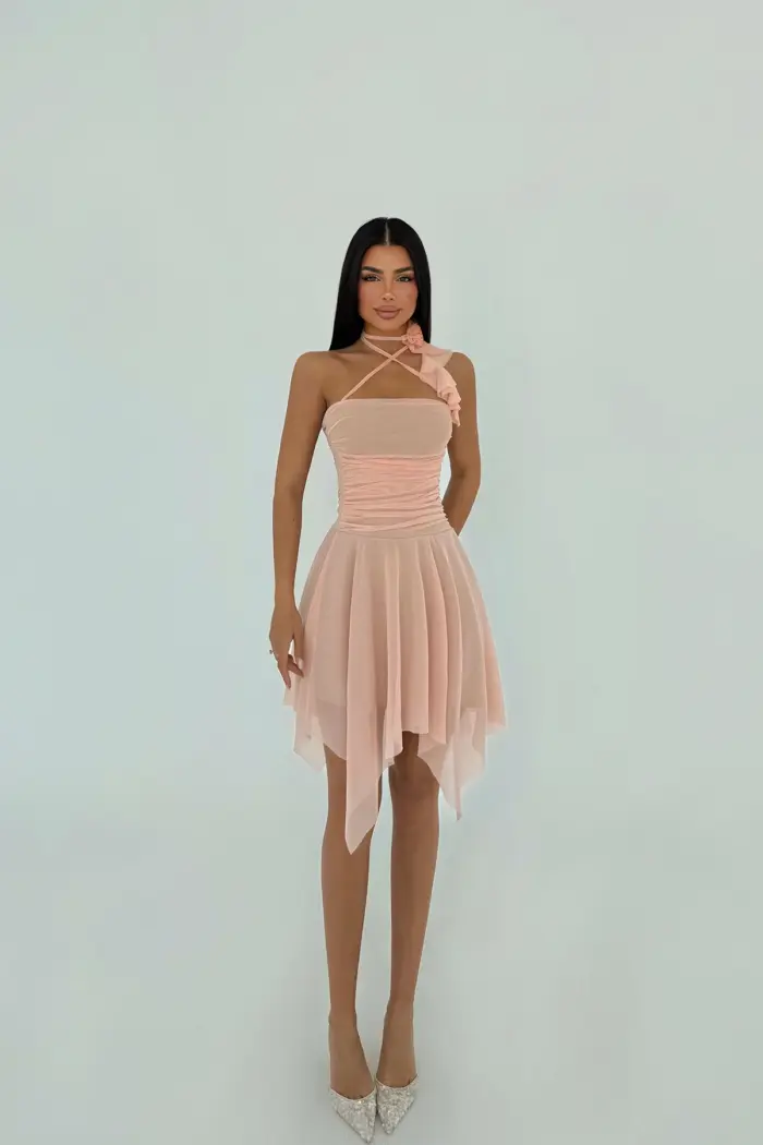 Powder Delilah Mini Tulle Dress - Producer: EYYO ATELIER - Wholesale Women Clothes - TheBS Women
