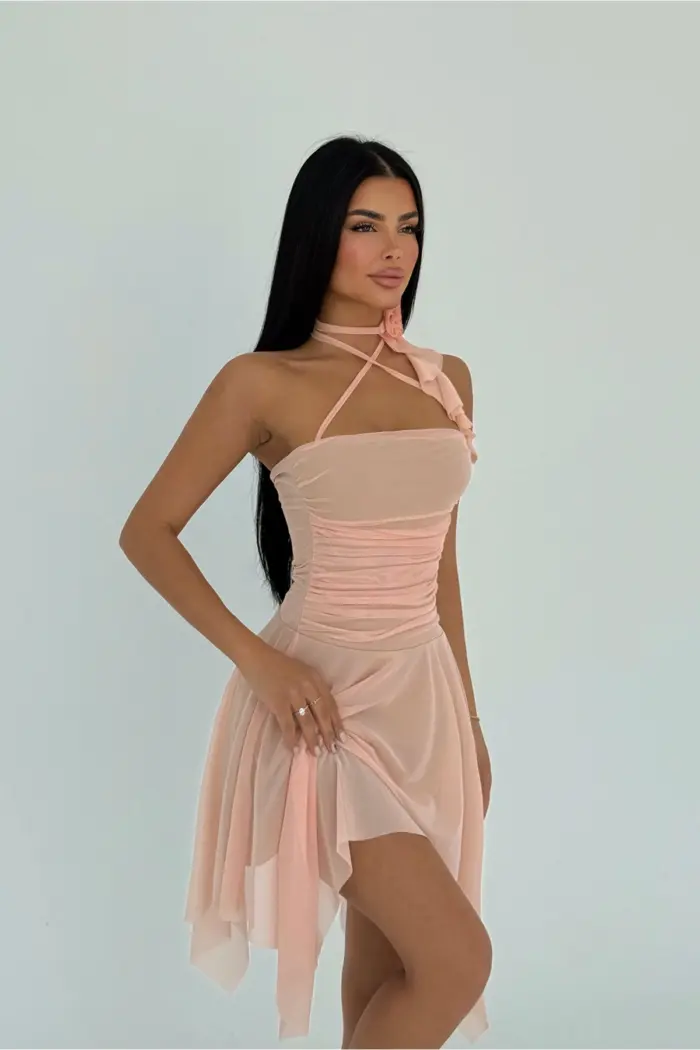 Powder Delilah Mini Tulle Dress - Producer: EYYO ATELIER - Wholesale Women Clothes - TheBS Women
