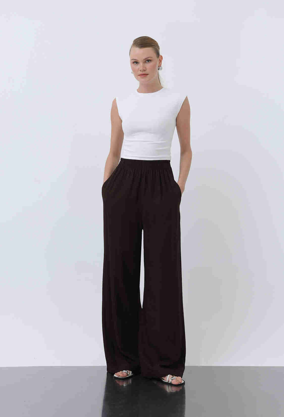 Women's Elastic Waist Loose Pants - Brand: Puane - Women & Kids, Baby Clothes Wholesale - TheBS Women