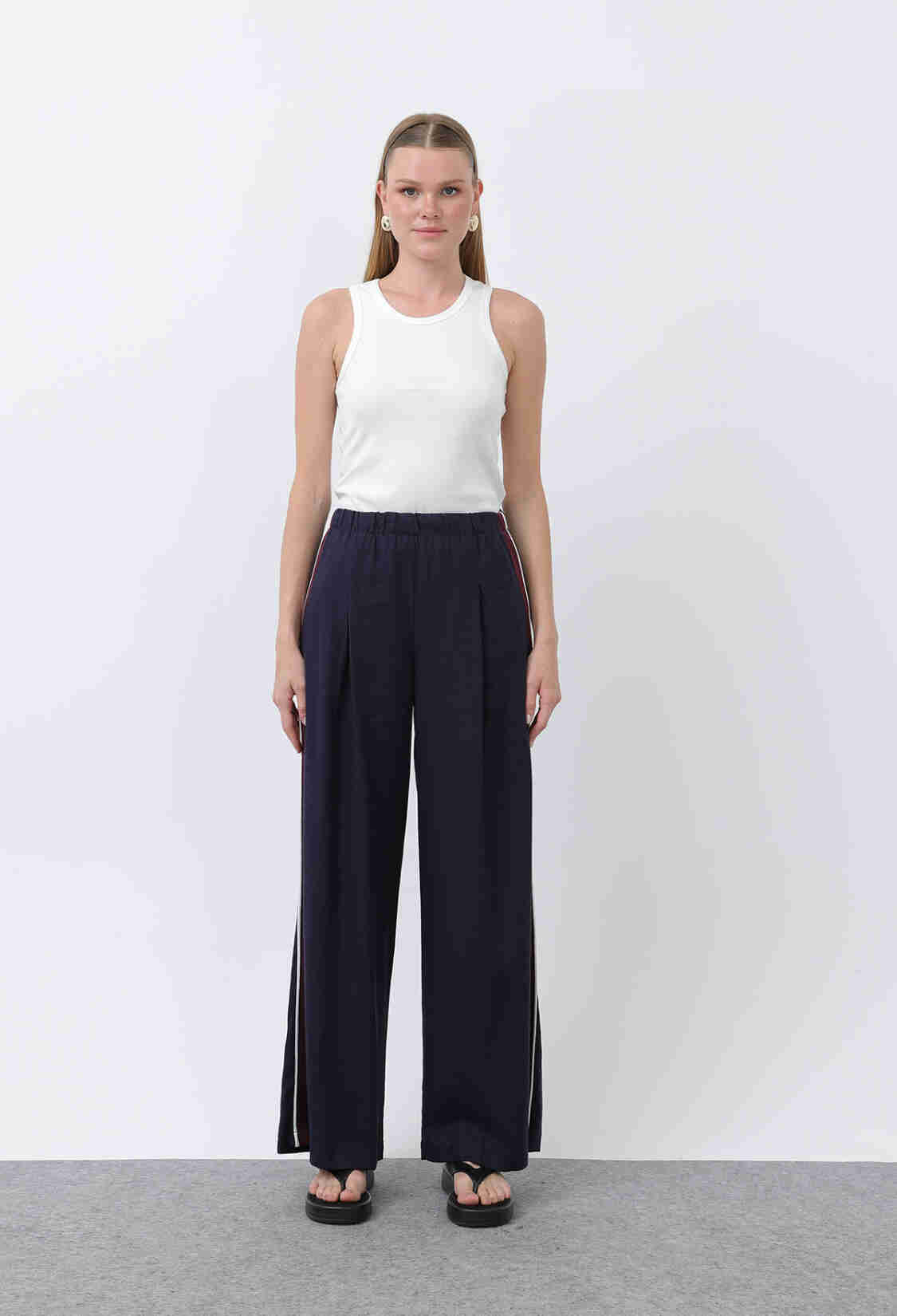 Women's Sides Grosgrain Elastic Waist Pants - Brand: SOUL - Women & Kids, Baby Clothes Wholesale - TheBS Women