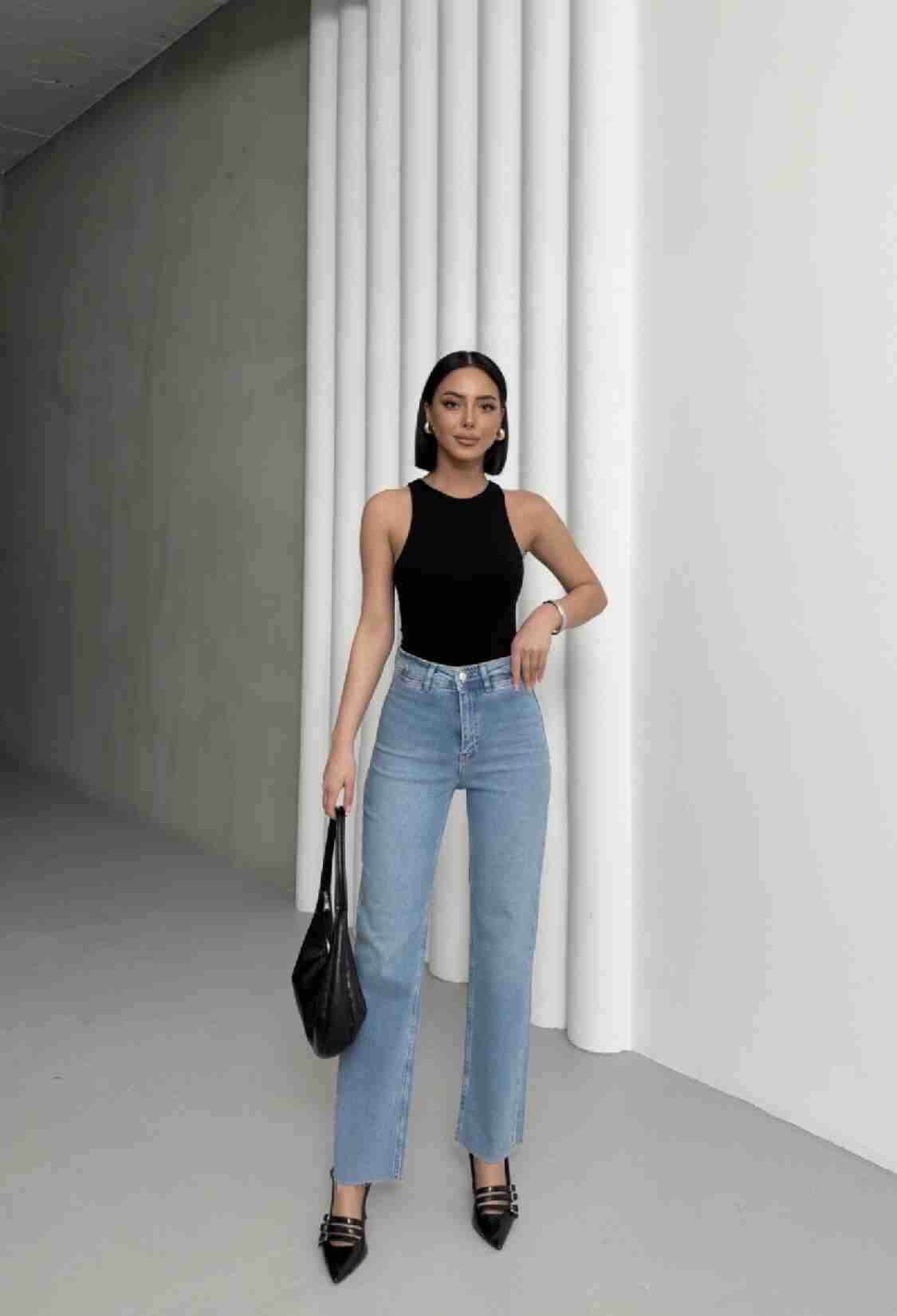 Pocket Detailed Palazzo Jeans - Brand: XLove - Women & Kids, Baby Clothes Wholesale - TheBS Women