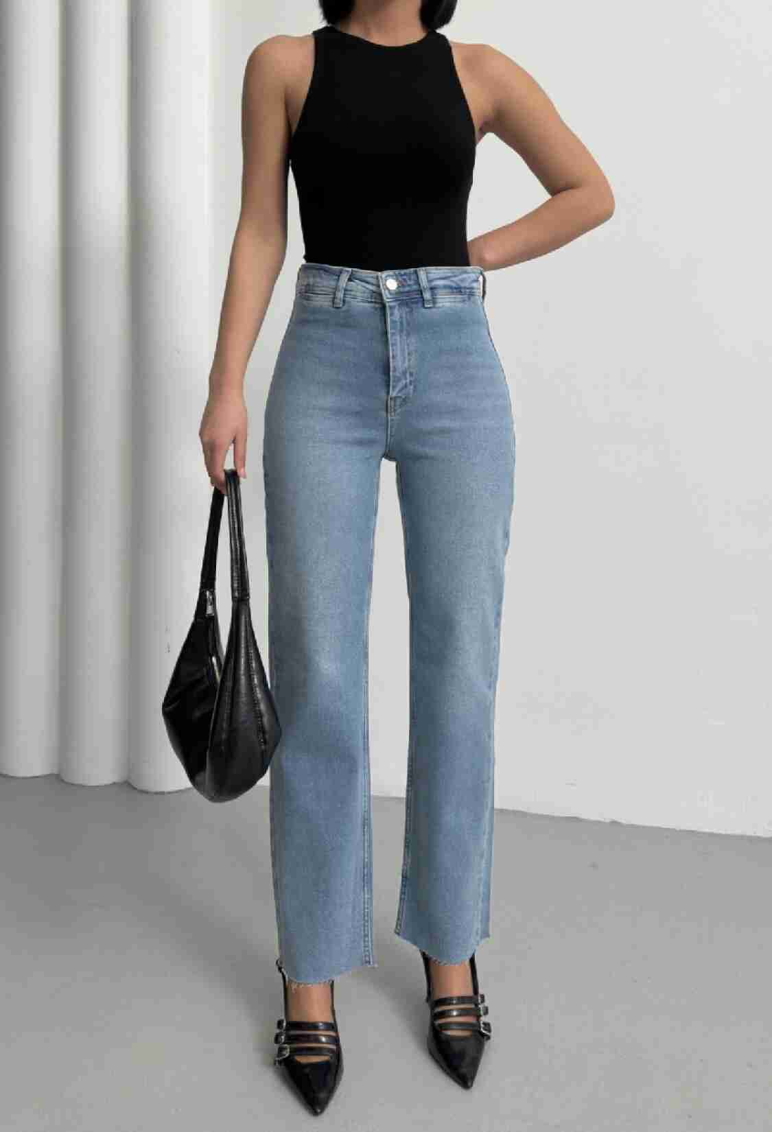 Pocket Detailed Palazzo Jeans - Brand: XLove - Women & Kids, Baby Clothes Wholesale - TheBS Women