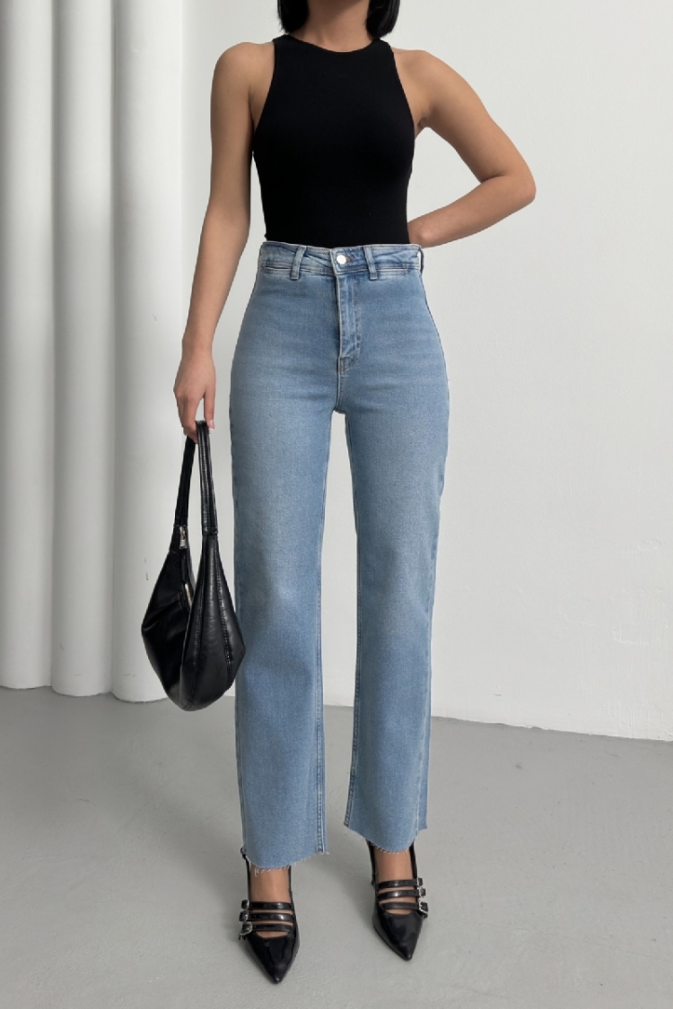 Pocket Detailed Palazzo Jeans - Brand: XLove - Women & Kids, Baby Clothes Wholesale - TheBS Women