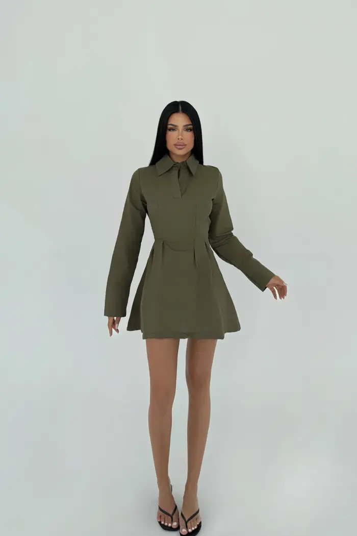 Herda Flared Dress - Producer: EYYO ATELIER - Wholesale Women Clothes - TheBS Women