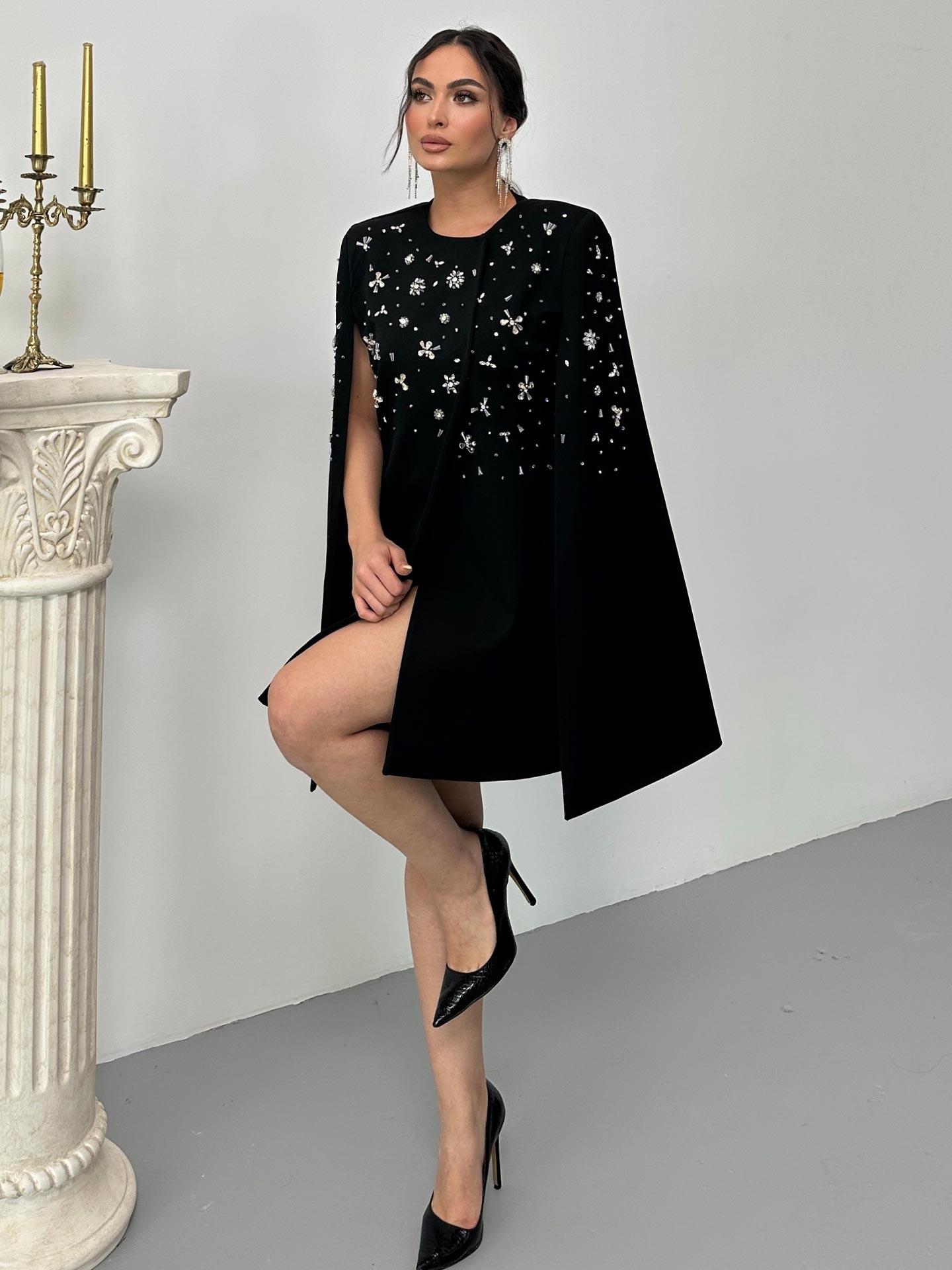 Stone Embroidered Sleeveless Jacket Dress - Producer: Juste - Wholesale Women Clothes - TheBS Women