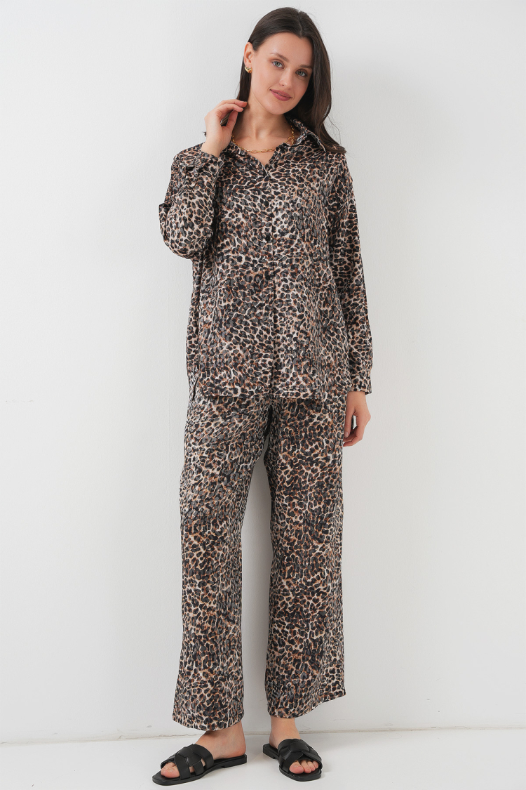 Leopard Print Bottom Suit - C.Brown - Brand: Bigdart - Women & Kids, Baby Clothes Wholesale - TheBS Women